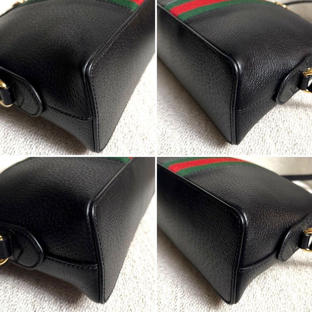 Authentic Gucci Ophedia Dome crossbody bag black leather - Picture 13 of 15